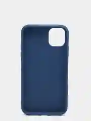 Синий меланж чехол для iPhone (Айфон) 11 силиконовый, синий