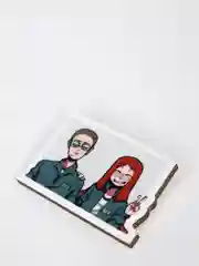 Вишнёвый деревянные значки по сериалу "Игра кальмара"