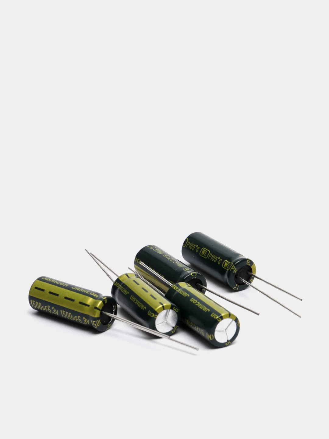5 штук 1500мкФ 6.3в Конденсатор LOW ESR 1500UF 6.3V 105C 8х20 WL JAMICON