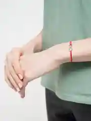 Лайм браслет красная нить с кулоном