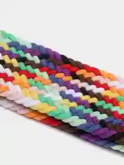 Салатовый нейлоновый ремешок для Apple Watch плетёный с пряжкой
