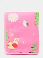 Кораллово-розовый клеенка детская двухслойная хлопок- ПВХ 50*60 см