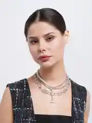 Многослойная цепочка с жемчугом