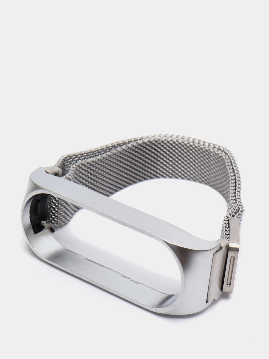 Серебряный миланский браслет для Xiaomi Mi Band 5 и Band 6