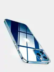 Плотный чехол iPhone 12, 13, 14, 15, Pro, Max, Plus, mini силикон, 1,5 мм, прозрачный