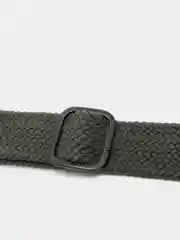 Приглушённый хаки нейлоновый ремешок для Apple Watch плетёный с пряжкой