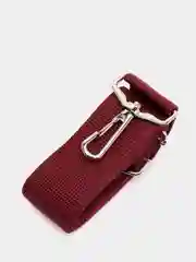 Бордовый ремень для сумки, плечевой, регулируемый, однотонный, фурнитура металл