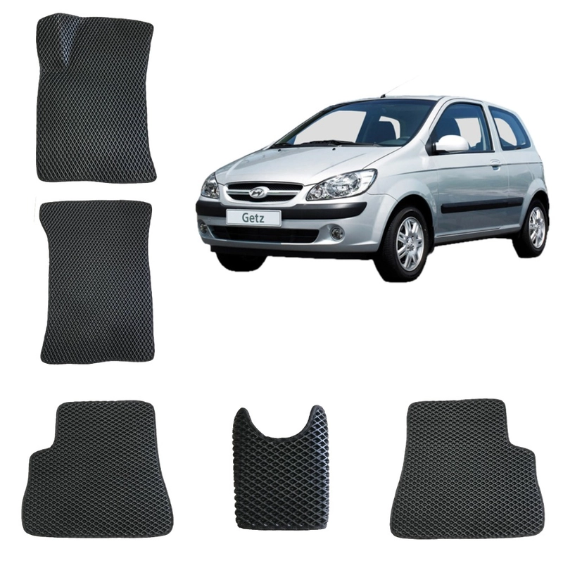 3-D Автомобильные EVA, ЭВА, ЕВА коврики для HYUNDAI GETZ / ХЕНДАЙ ГЕТЦ