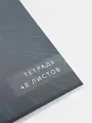 Индиго тетрадь в клетку, 48 листов, шрифтовые, яркие, для девочек и мальчиков, модные