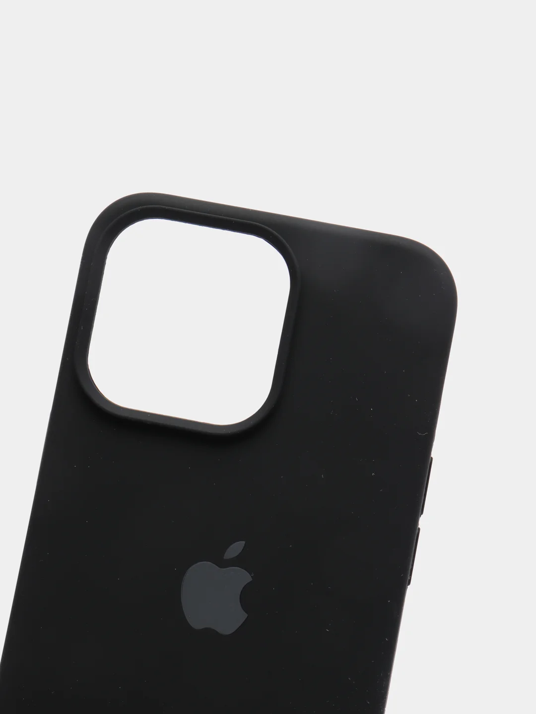 Черный чехол силиконовый Silicone Case для iPhone 13 Pro