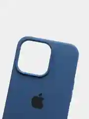 Темно-синий чехол силиконовый Silicone Case для iPhone 13 Pro