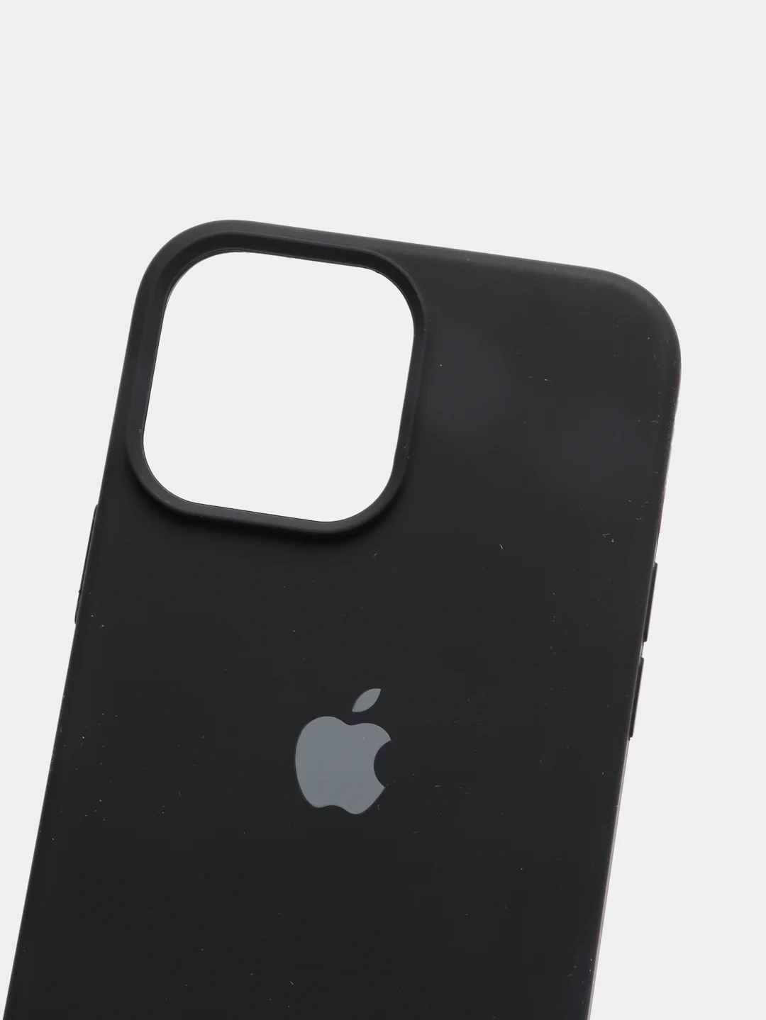 Черный чехол силиконовый Silicone Case для iPhone 13 Pro Max
