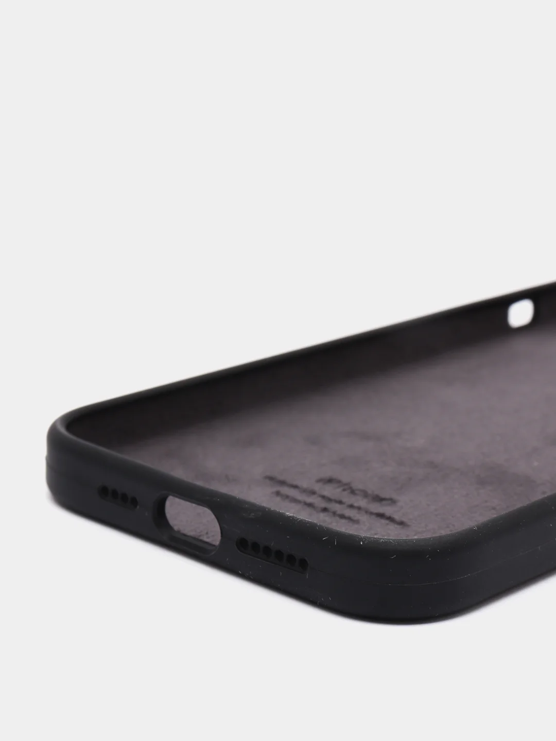 Черный чехол силиконовый Silicone Case для iPhone 13 Pro Max