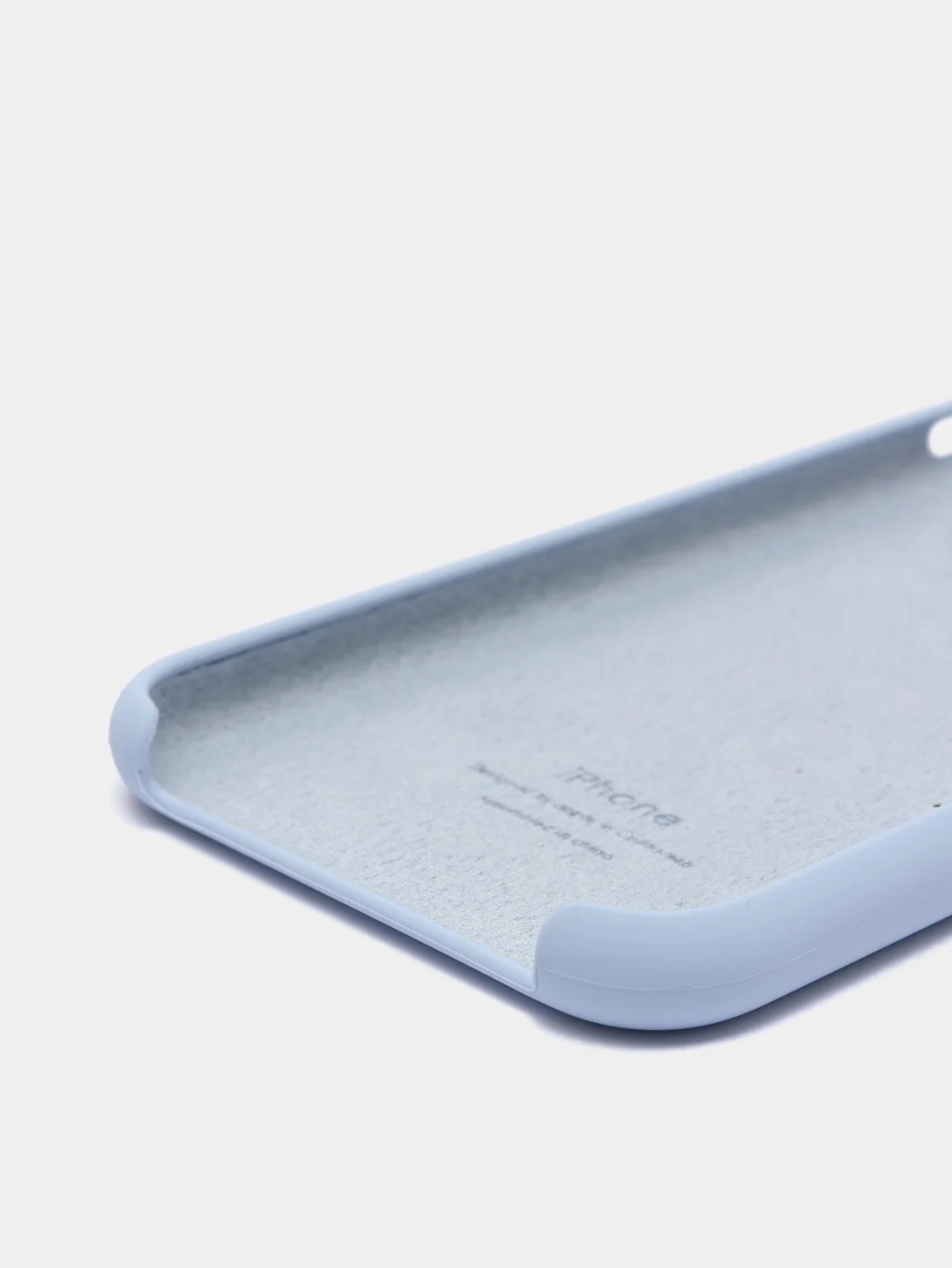 Небесно-голубой чехол накладка Apple Silicone Case для iPhone 11