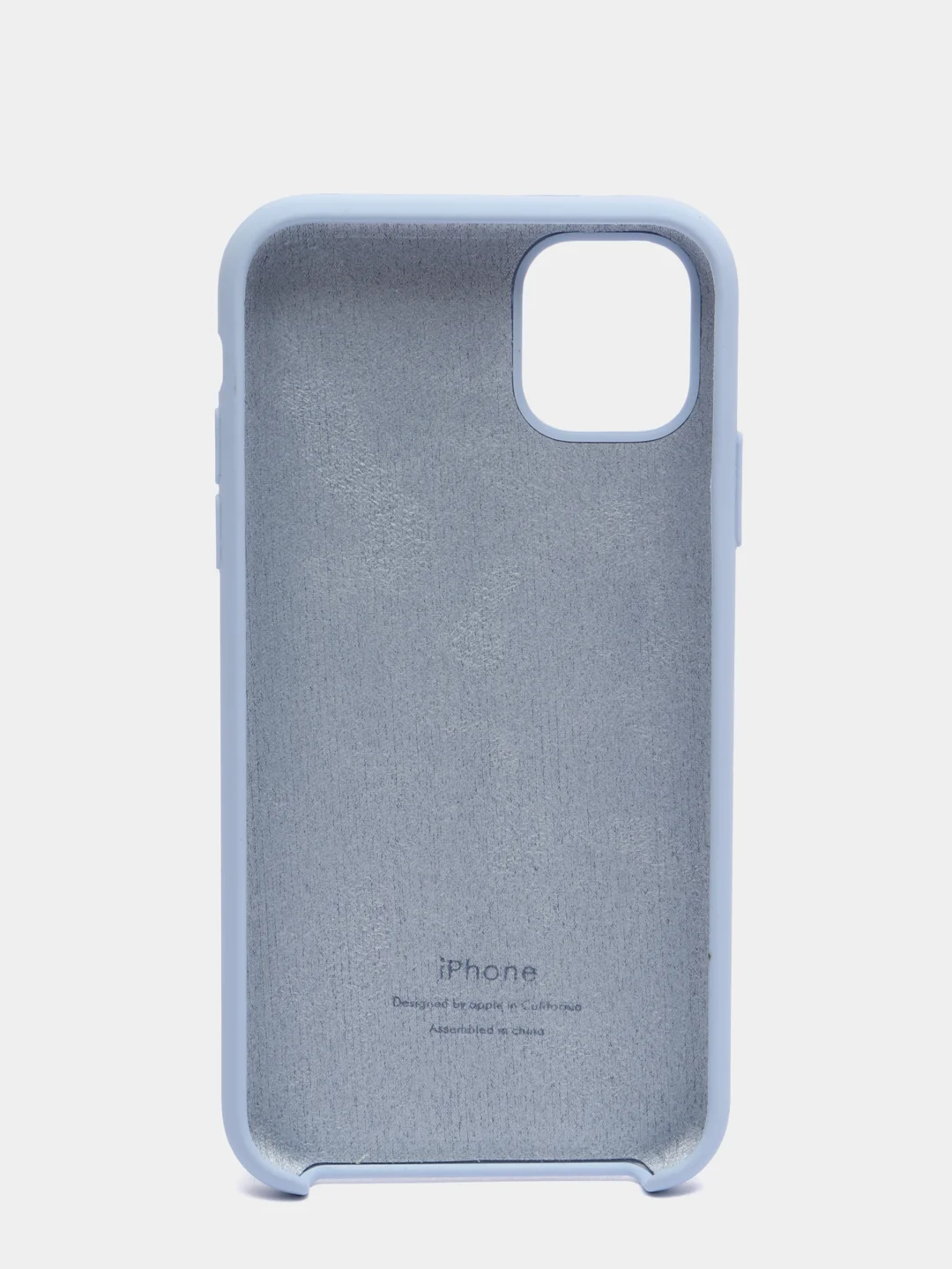 Небесно-голубой чехол накладка Apple Silicone Case для iPhone 11