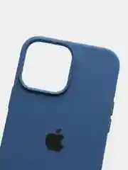 Темно-синий чехол силиконовый Silicone Case для iPhone 13 Pro Max