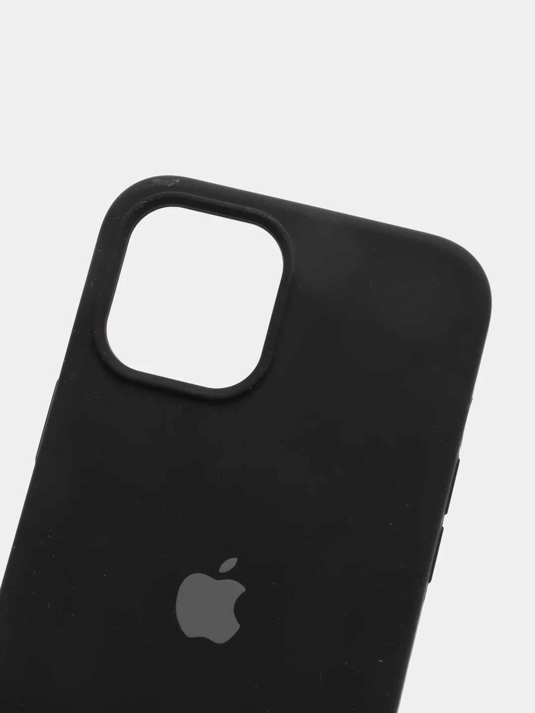 Черный чехол силиконовый Apple Silicone Case для iPhone 12 Pro Max