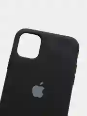Черный чехол накладка Apple Silicone Case для iPhone 11
