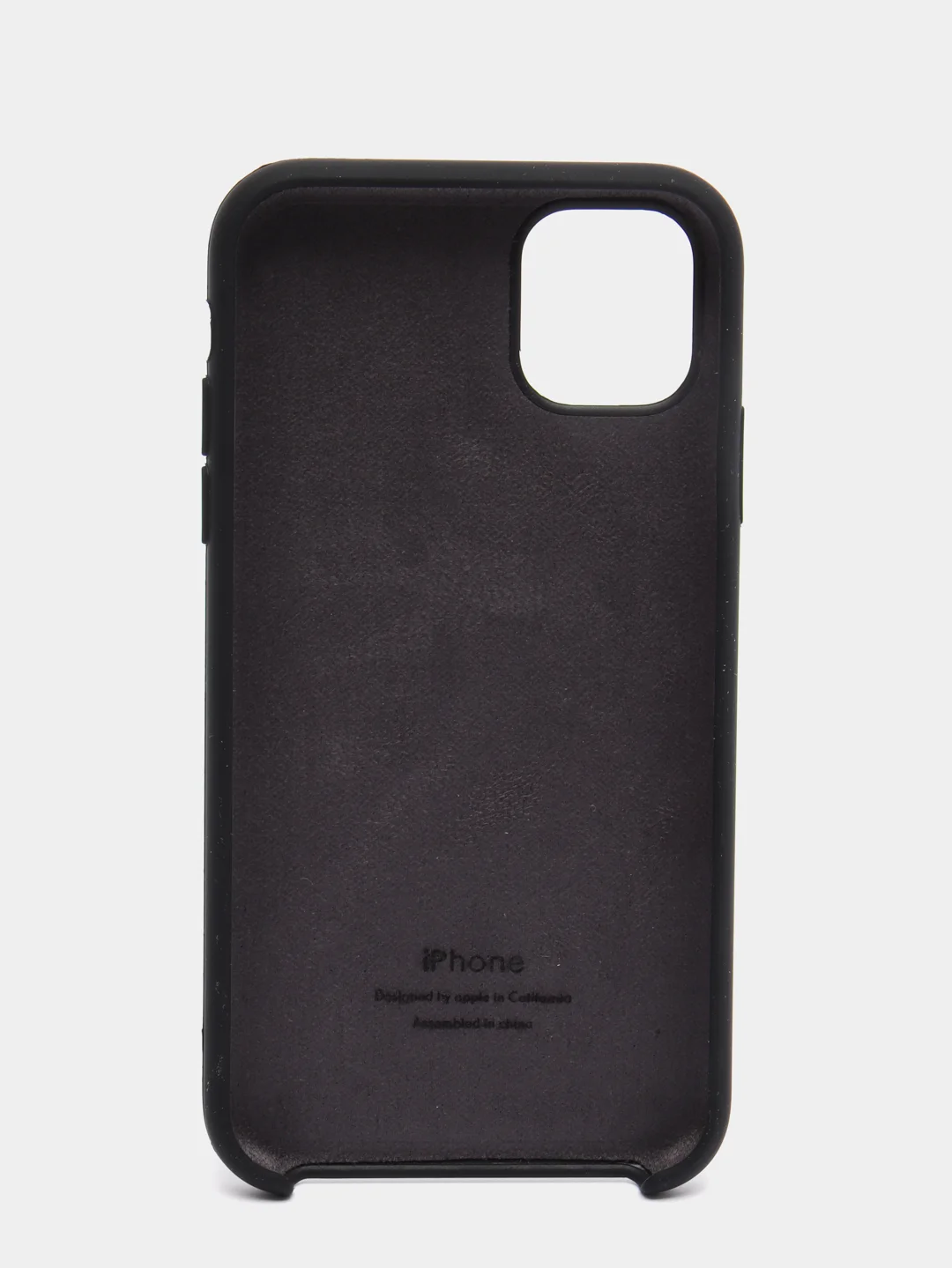 Черный чехол накладка Apple Silicone Case для iPhone 11