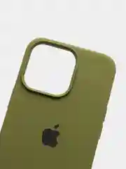 Зелёный хаки чехол силиконовый Silicone Case для iPhone 13 Pro