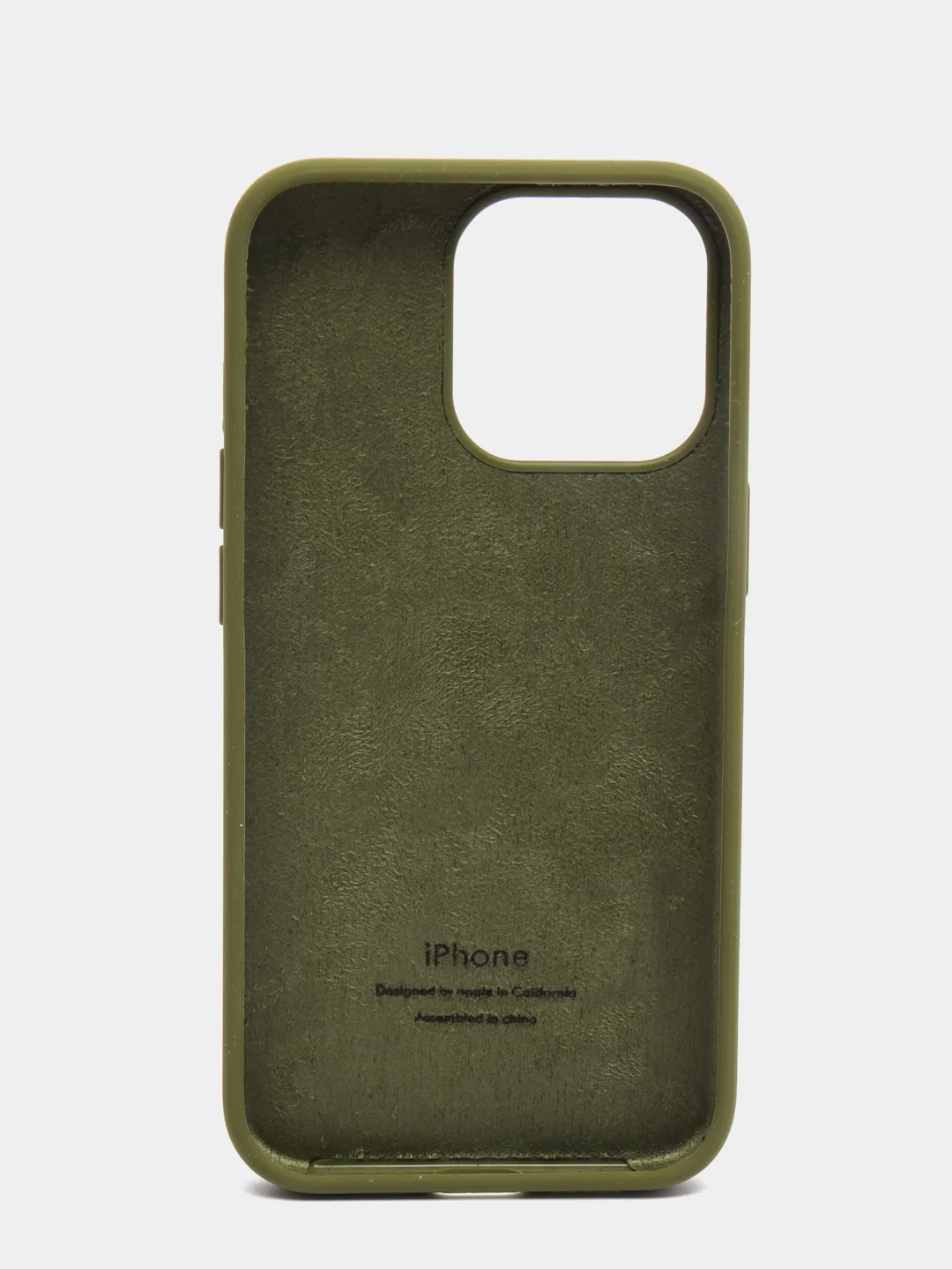 Зелёный хаки чехол силиконовый Silicone Case для iPhone 13 Pro