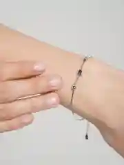 Серебряный браслет серебряный женский, с кубом