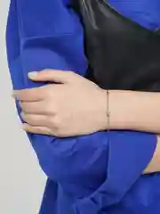 Серебряный браслет серебряный женский, с кубом