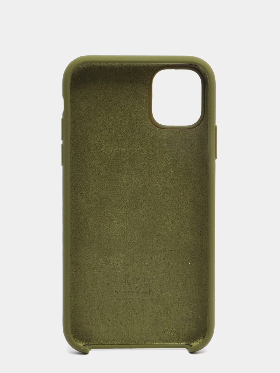 Зелёный хаки чехол накладка Apple Silicone Case для iPhone 11