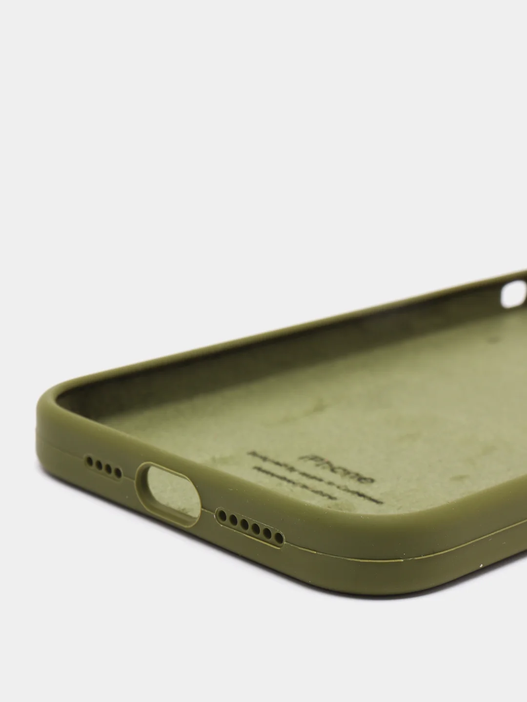 Зелёный хаки чехол силиконовый Silicone Case для iPhone 13 Pro Max