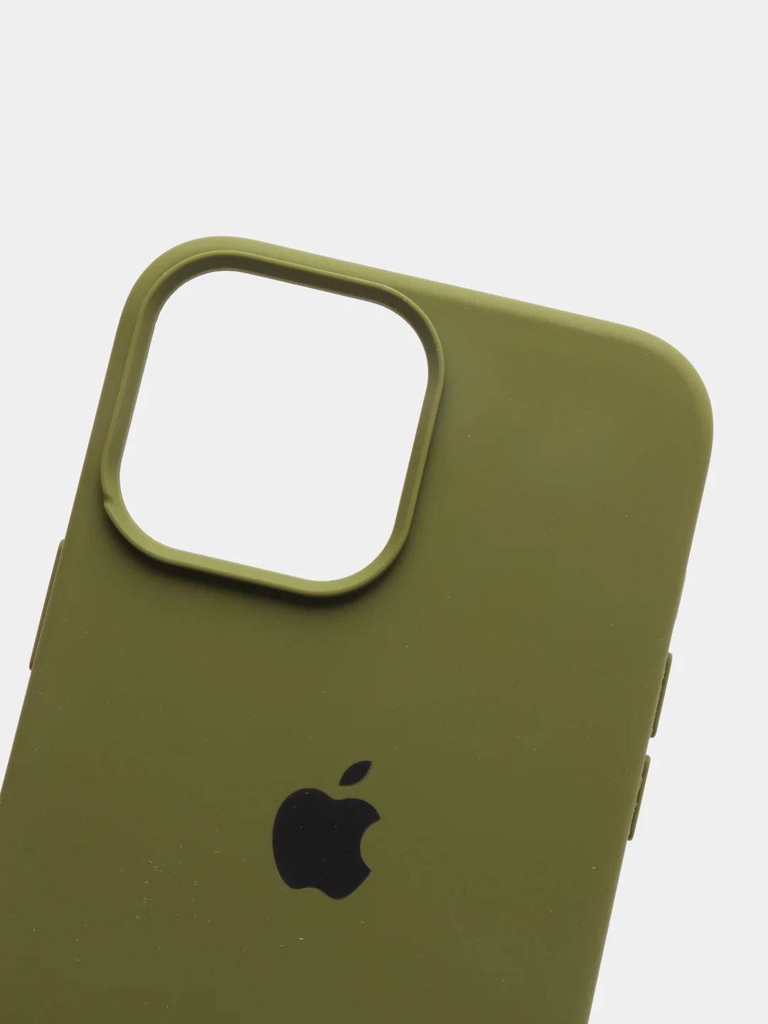 Зелёный хаки чехол силиконовый Silicone Case для iPhone 13 Pro Max