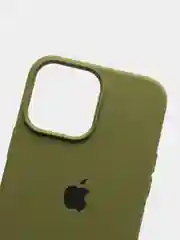 Зелёный хаки чехол силиконовый Silicone Case для iPhone 13 Pro Max