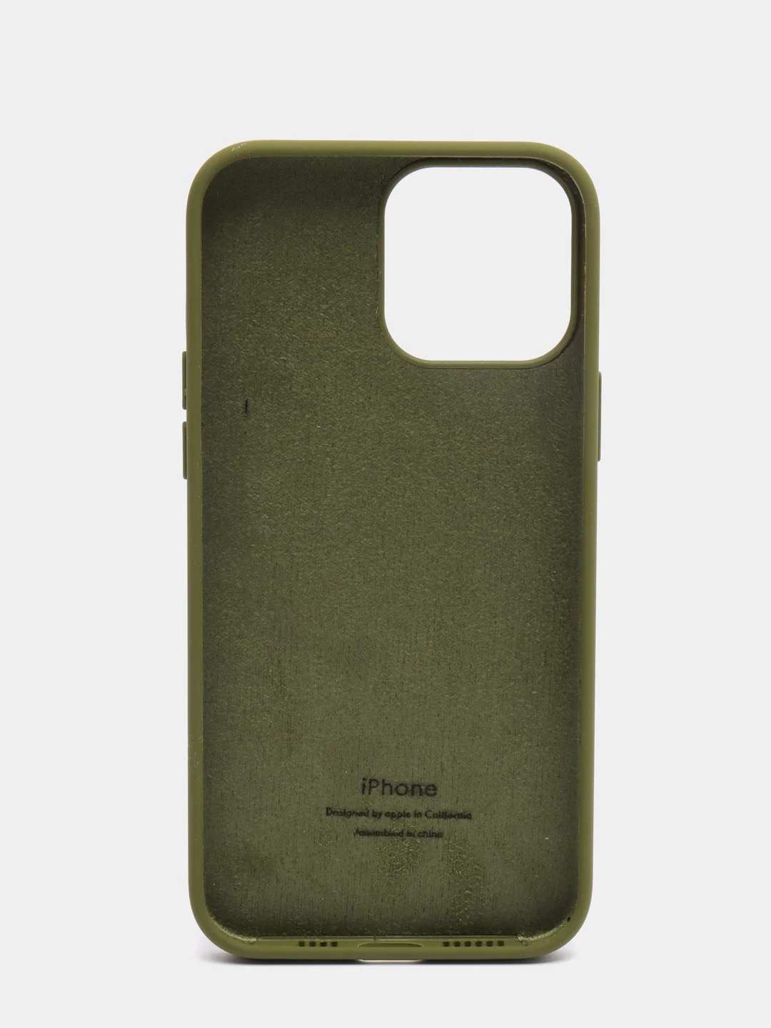 Зелёный хаки чехол силиконовый Silicone Case для iPhone 13 Pro Max