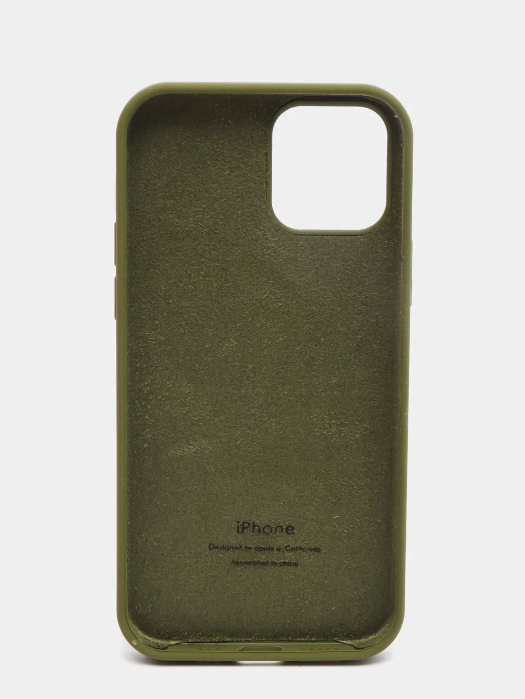 Зелёный хаки чехол силиконовый Apple Silicone Case для iPhone 12 / iPhone 12 Pro