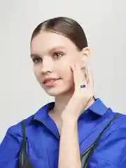 Синий кольцо "Антистресс" подвижное, кольцо спиннер