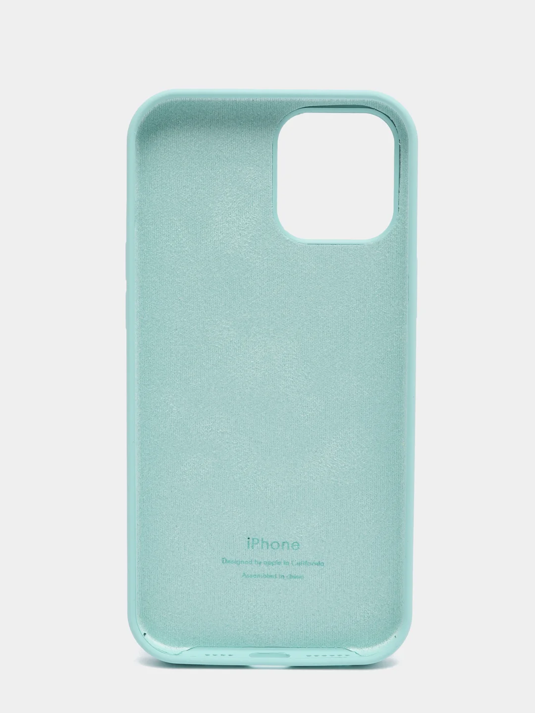 Бирюзовый чехол силиконовый Apple Silicone Case для iPhone 12 Pro Max