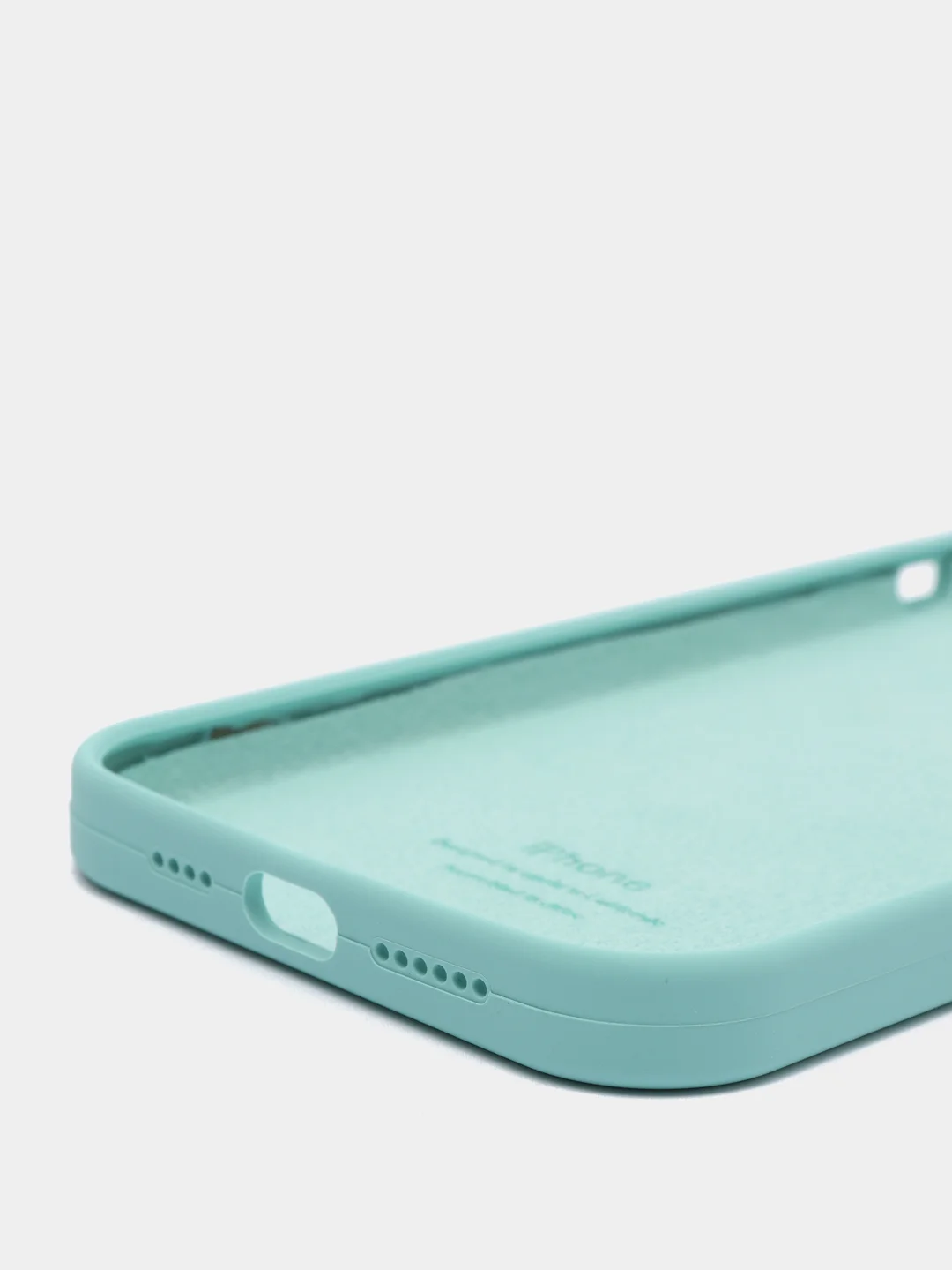 Бирюзовый чехол силиконовый Apple Silicone Case для iPhone 12 Pro Max