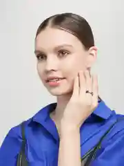 Черный кольцо "Антистресс" с вращающейся частью, кольцо спиннер