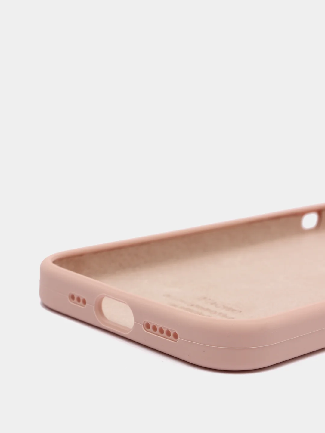 Бежевый меланж чехол силиконовый Silicone Case для iPhone 13 Pro