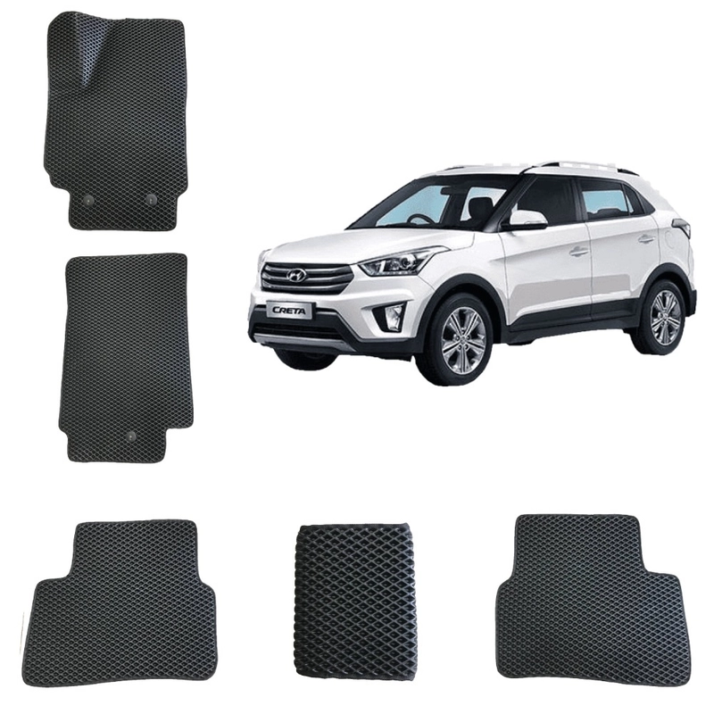 Автомобильные EVA коврики для HYUNDAI CRETA 1 / ХЕНДАЙ КРЕТА 1