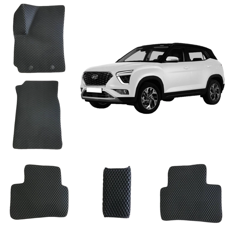3-D Автомобильные EVA коврики для HYUNDAI CRETA 2 / ХЕНДАЙ КРЕТА 2