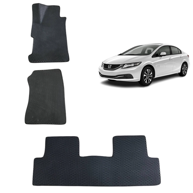 3-D Автомобильные EVA, ЭВА, ЕВА коврики для HONDA CIVIC 9 поколение/ ХОНДА ЦИВИК 9