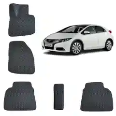 3-D Автомобильные EVA, ЭВА, ЕВА коврики для HONDA CIVIC 8 (5D) / ХОНДА ЦИВИК 8 (5Д)