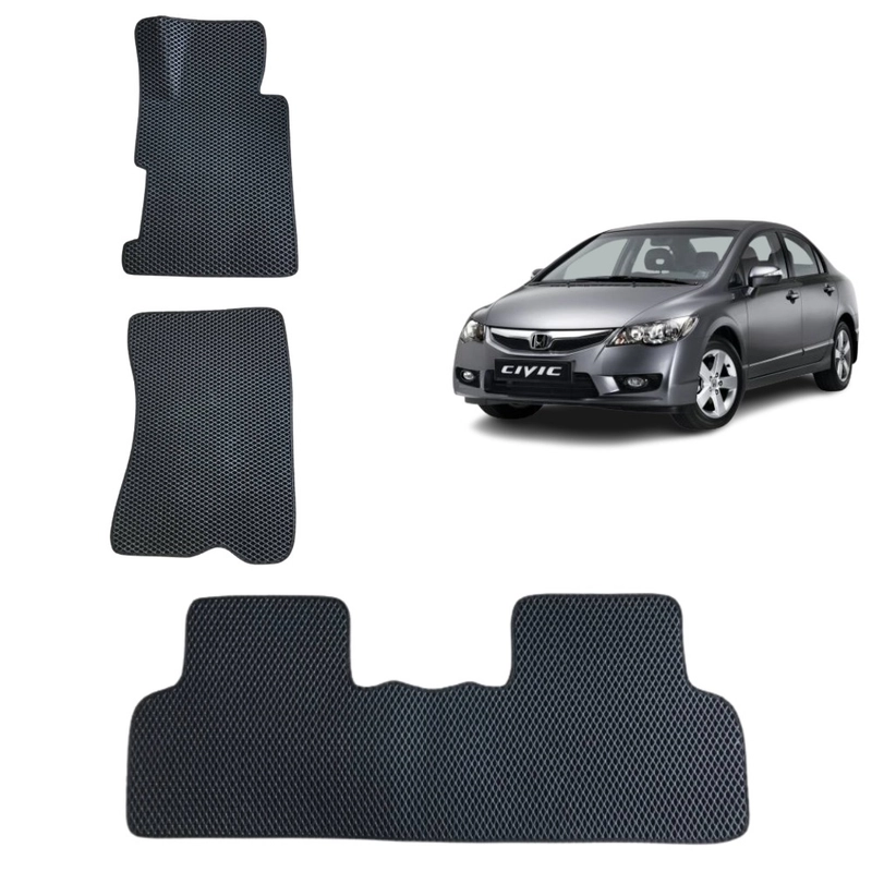 3-D Автомобильные EVA, ЭВА, ЕВА коврики для HONDA CIVIC 8 (4D) / ХОНДА ЦИВИК 8 (4Д)