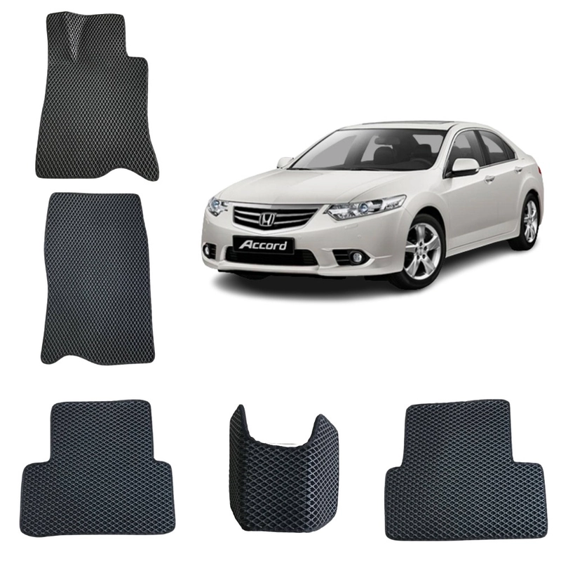3-D Автомобильные EVA, ЭВА, ЕВА коврики для HONDA ACCORD 8 поколение / ХОНДА АККОРД 8