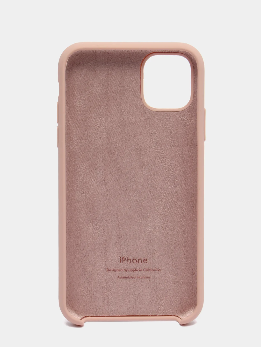Бежевый меланж чехол накладка Apple Silicone Case для iPhone 11