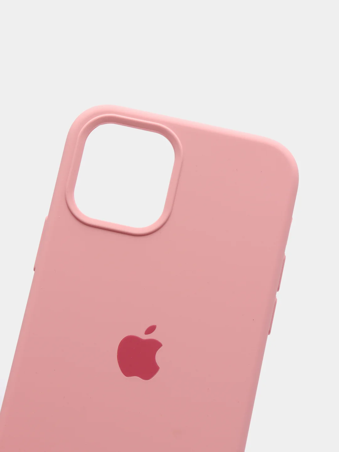 Розовый чехол силиконовый Apple Silicone Case для iPhone 12 / iPhone 12 Pro
