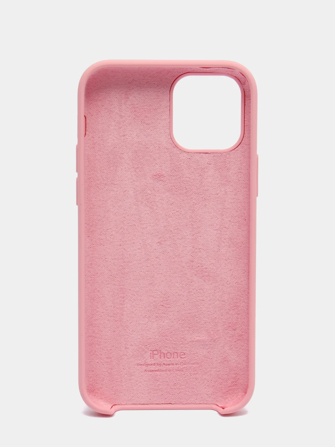 Розовый чехол силиконовый Apple Silicone Case для iPhone 12 / iPhone 12 Pro