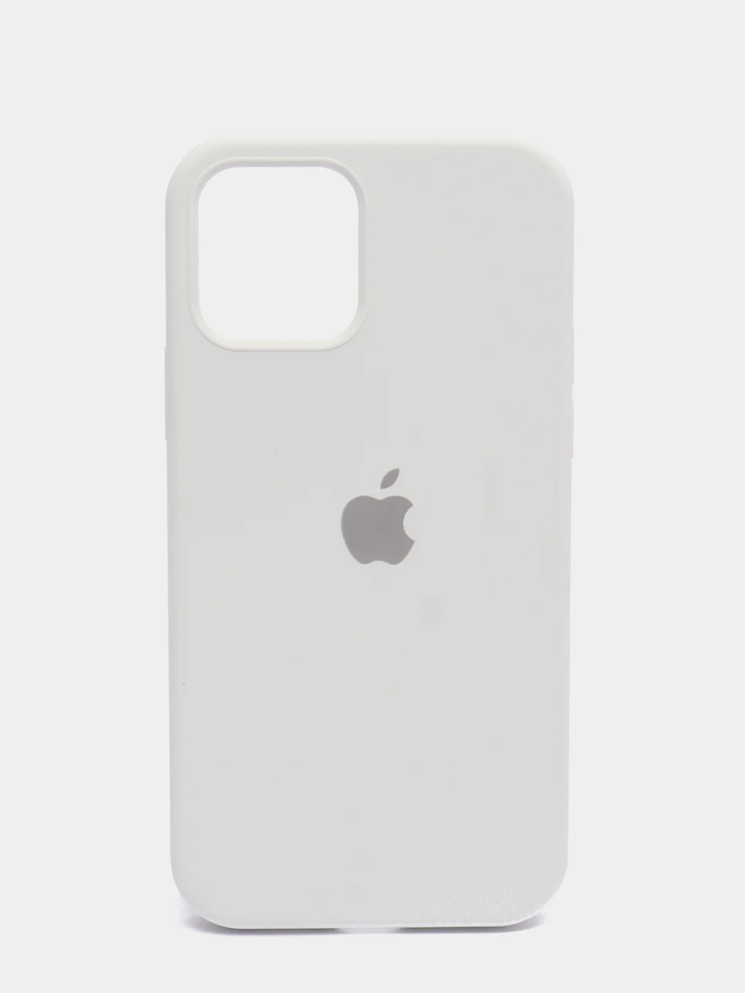Белый чехол силиконовый Apple Silicone Case для iPhone 12 / iPhone 12 Pro