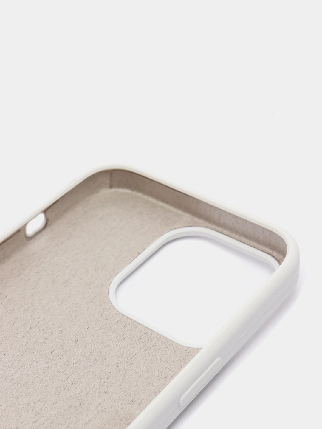 Белый чехол силиконовый Silicone Case для iPhone 13 Pro