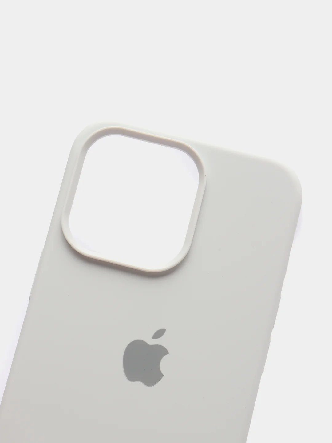 Белый чехол силиконовый Silicone Case для iPhone 13 Pro